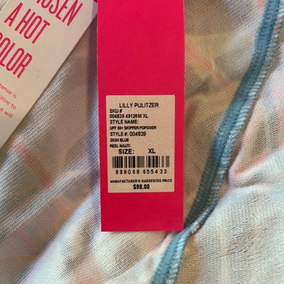 NWT Lilly Pulitzer UPF 50+ Skipper Popover - XL - Picture 6 of 7